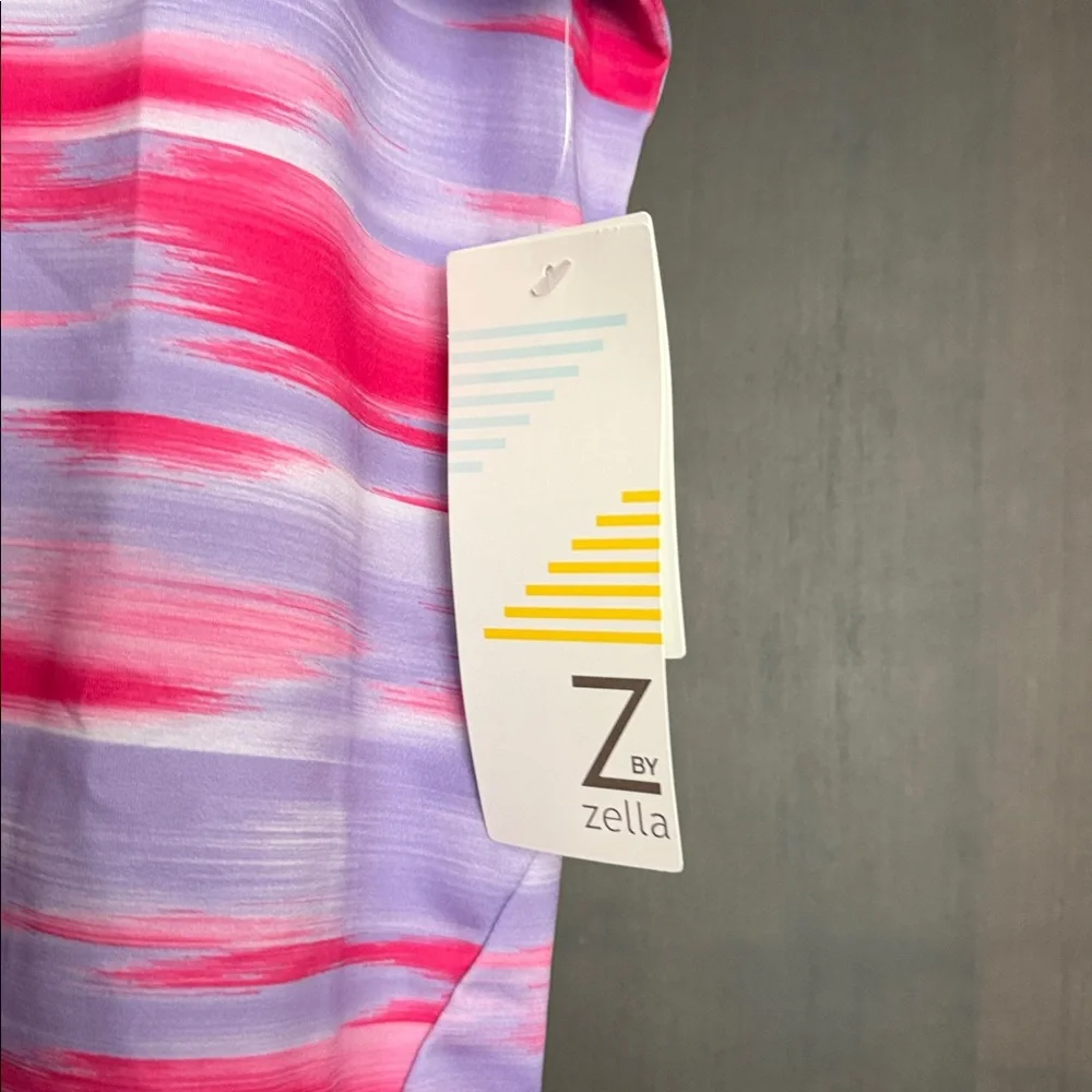 Z by Zella Girl Performance Athletic Shirt in Purple Bloom Size Medium 8/10